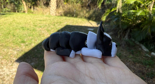 Boston Terrier Flexi / 3D print / desk pets / desk buddy / fidget / articulated figure