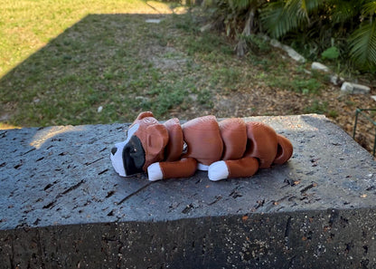 Boxer Flexi / 3D print / desk pets / desk buddy / fidget / articulated figure