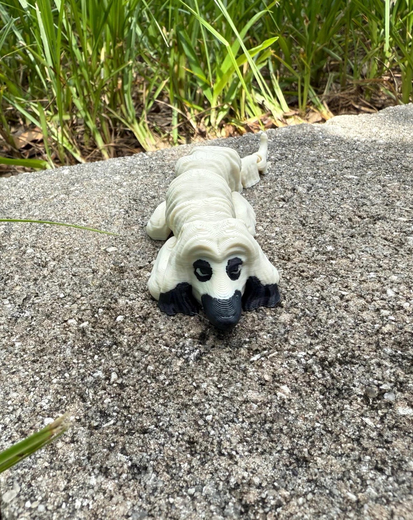 Afghan Hound Flexi / 3D print / desk pets / desk buddy / fidget / articulated figure