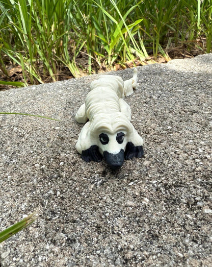 Afghan Hound Flexi / 3D print / desk pets / desk buddy / fidget / articulated figure