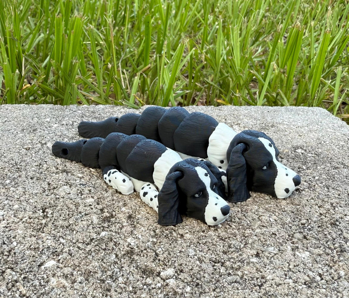 English Springer Spaniel Flexi / 3D print / desk pets / desk buddy / fidget / articulated figure