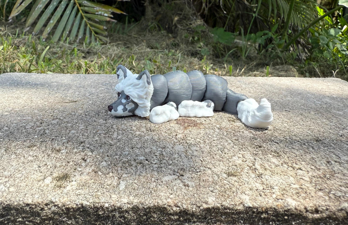 Chinese Crested Flexi / 3D print / desk pets / desk buddy / fidget / articulated figure