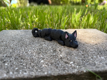 Norwegian Buhund Flexi / 3D print / desk pets / desk buddy / fidget / articulated figure