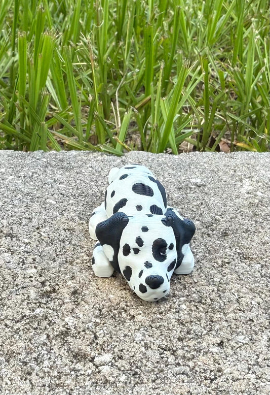 Dalmatian Flexi / 3D print / desk pets / desk buddy / fidget / articulated figure