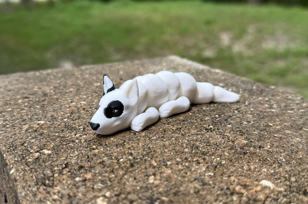 Bull Terrier Flexi / 3D print / desk pets / desk buddy / fidget / articulated figure