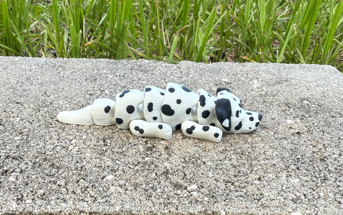 Dalmatian Flexi / 3D print / desk pets / desk buddy / fidget / articulated figure