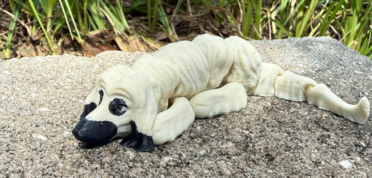 Afghan Hound Flexi / 3D print / desk pets / desk buddy / fidget / articulated figure