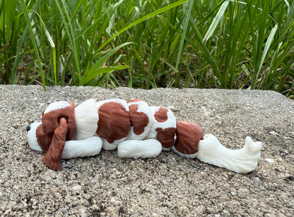 Cavalier King Charles Spaniel Flexi / 3D print / desk pets / desk buddy / fidget / articulated figure