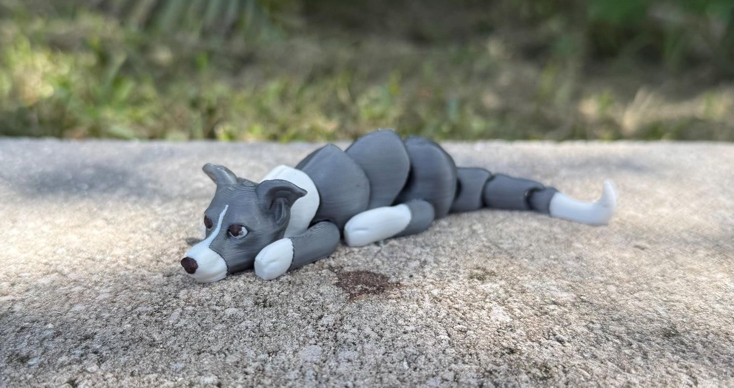 Italian Greyhound Flexi / Dog Breed 3D print / desk pets / desk buddy / fidget / articulated figure