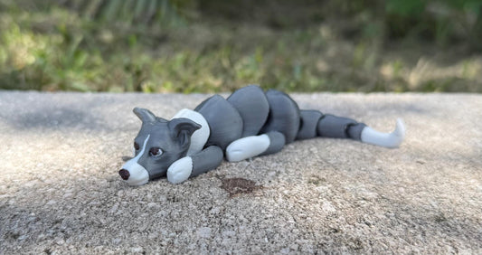 Italian Greyhound Flexi / Dog Breed 3D print / desk pets / desk buddy / fidget / articulated figure