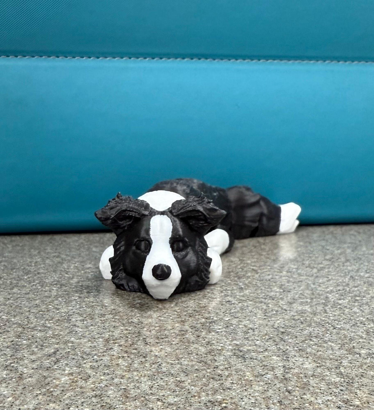 Flexi Border Collie / BC / Customizable / articulated fidget / Lilac / Black / Chocolate
