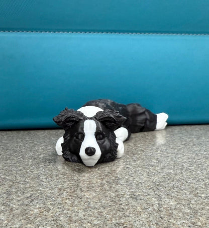 Flexi Border Collie / BC / Customizable / articulated fidget / Lilac / Black / Chocolate