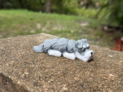 Schnauzer Flexi / 3D print / desk pets / desk buddy / fidget / articulated figure