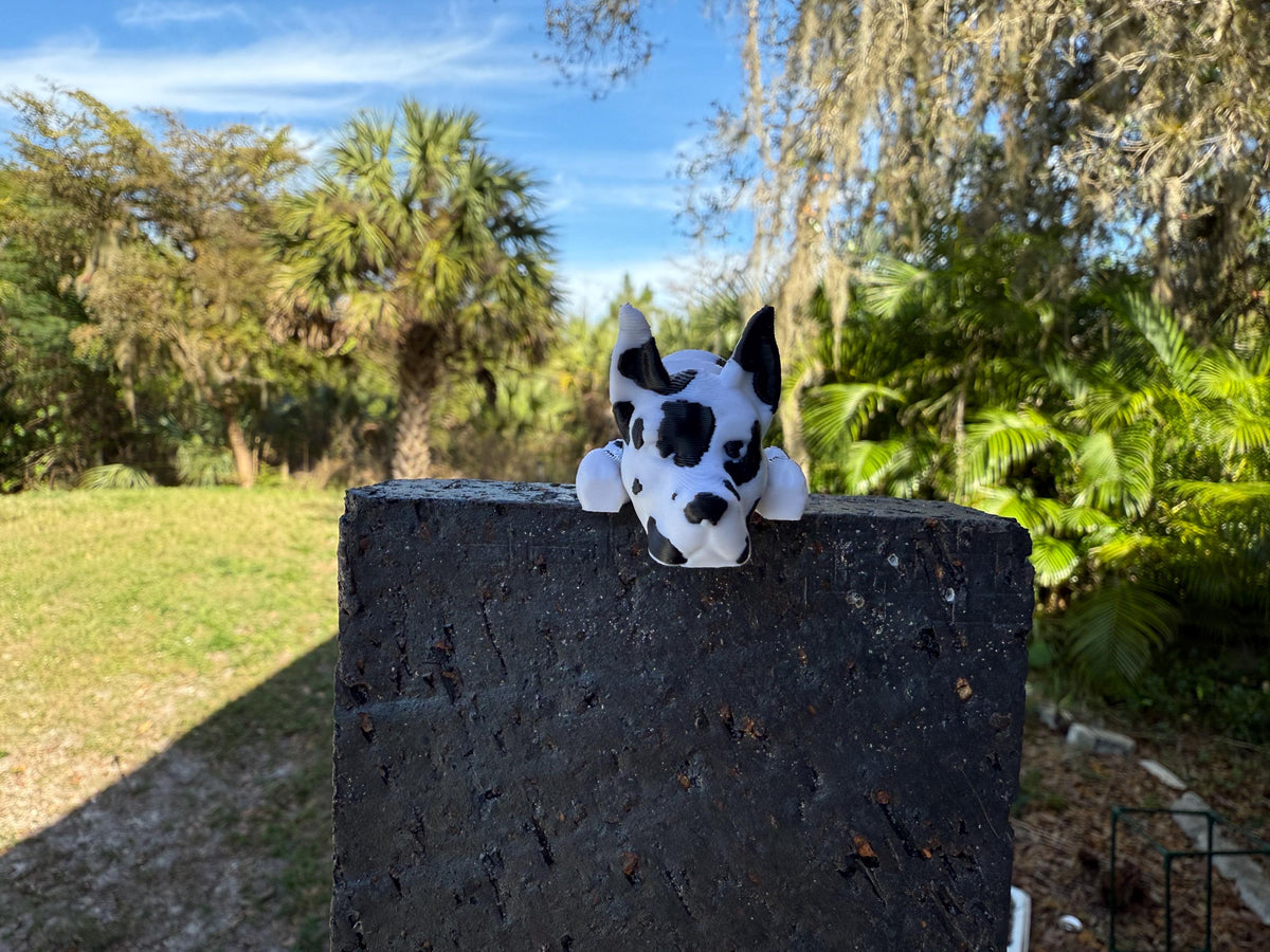 Great Dane Flexi / 3D print / desk pets / desk buddy / fidget / articulated figure