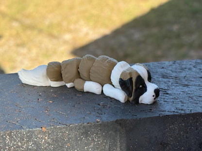 Saint Bernard Flexi / Dog Breed 3D print / desk pets / desk buddy / fidget / articulated figure