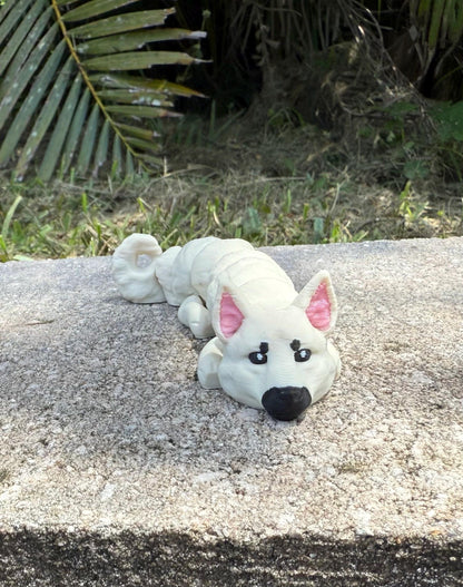 Norwegian Buhund Flexi / 3D print / desk pets / desk buddy / fidget / articulated figure