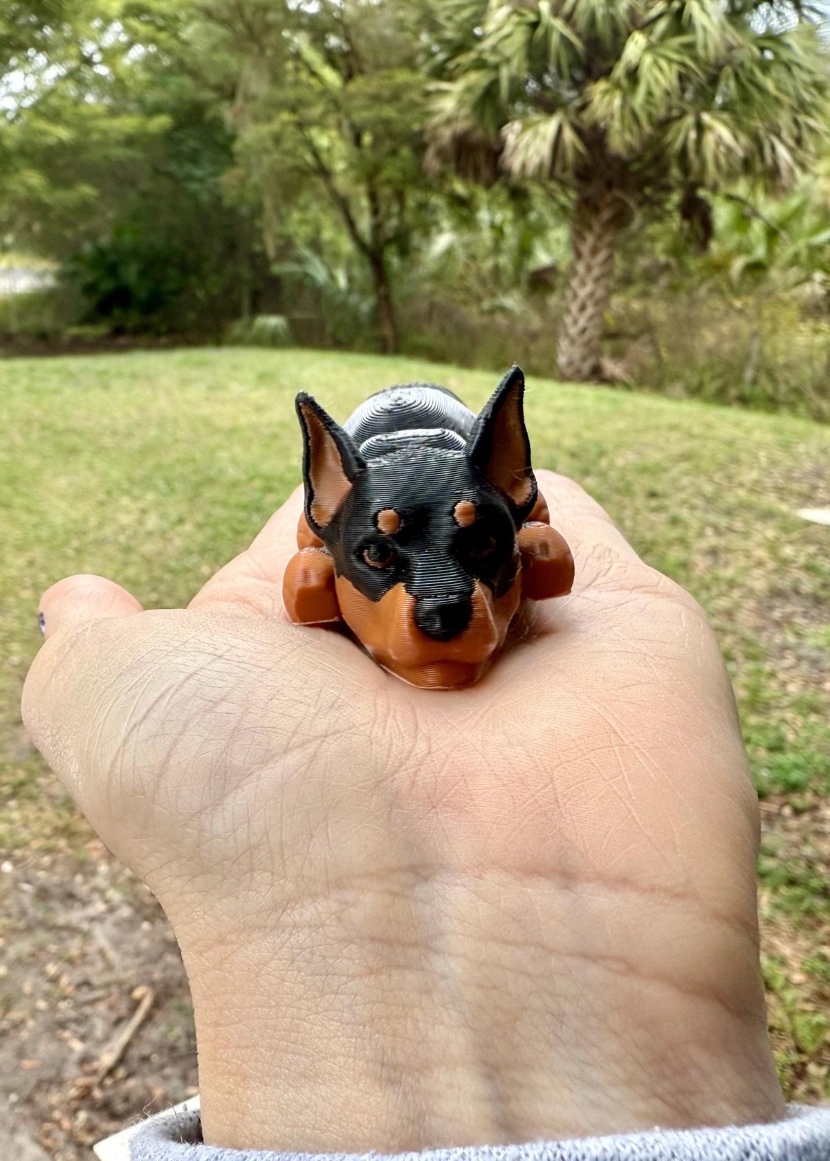 Doberman Flexi / 3D print / desk pets / desk buddy / fidget / articulated figure